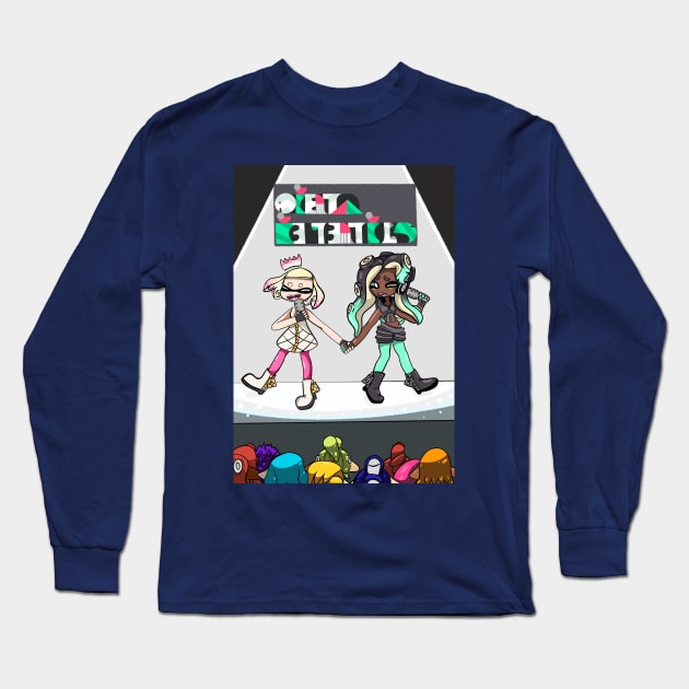 Squid girl + Octo girl Long Sleeve T-Shirt by KunkyTheRoid